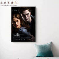 ภาพยนตร์คลาสสิก "ทไวไลท์" เอ็ดเวิร์ดเบลล่าโปสเตอร์ผ้าใบภาพประดับผนังเรโทรห้องนั่งเล่นครอบครัวป้ายไฟโลหะตกแต่งบาร์รูปป็อปคอร์น714-B2 Cuadros