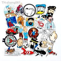 25 Pcs/set The Adventures of Tintin Stickers for Kids Toy Luggage Motor Car Suitcase Laptop Skateboard Wall Cool Anime Cartoon