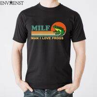 Milf Man I Love Frogs Unisex Top Men Funny Frog Amphibian Lovers Gift Vintage T Shirt Male Funny Oversized T-Shirt 【Size S-4XL-5XL-6XL】