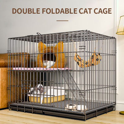 600# Double Folding Cat Cage+1 pallet+1 platform+1 ladder