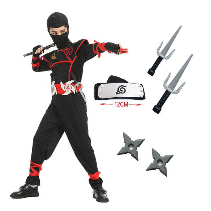 Kids Costume Muscle Ninja Cosplay Boys Fancy Dress Ninjago With Toys ...