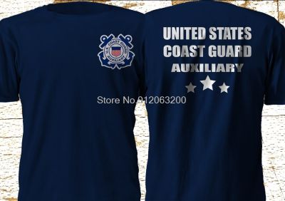 USA Coast Guard Uscg Auxiliary Military Navy Cotton T-shirt Hop T Gildan T-shirt
