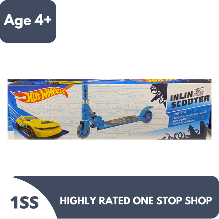 Hot Wheels inline Scooter Ages 4+ Lazada PH
