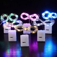 ☏♀ 2/1M Copper Wire LED Lights String Garland Light Waterproof Fairy Lights For Christmas Wedding Party Decoration Holiday Lighting