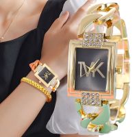 【YF】○♙◑  Luxury Gold Ladies Brand Fashion With Diamonds Watches