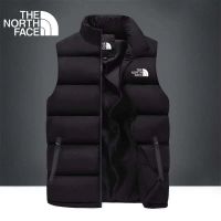 THE NORTH FACE เสื้อกั๊กเสื้อกั๊กกันหนาวผู้ชาย,เสื้อชูชีพแบบรูดซิปลงผู้ชายฤดูใบไม้ร่วงและฤดูหนาวผู้ชายหนา2021ใหม่สไตล์เกาหลีอินเทรนด์2023ดั้งเดิม