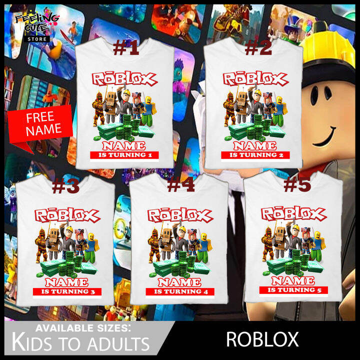 Roblox Number 1 2 3 4 5 6 7 8 9 10 V 3 New Design Kids to Adults Unisex ...