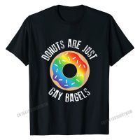 Funny Donut Shirt, Just Gay Bagels Lgbtq Pride Month Gift Top T-Shirts Tops Tees New Coming Cotton Casual Personalized Mens