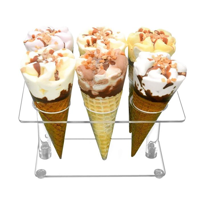 cone-holder-clear-acrylic-ice-cream-cone-holder-cone-display-stand-sushi-hand-roll-stand-cone-holders-6-holes