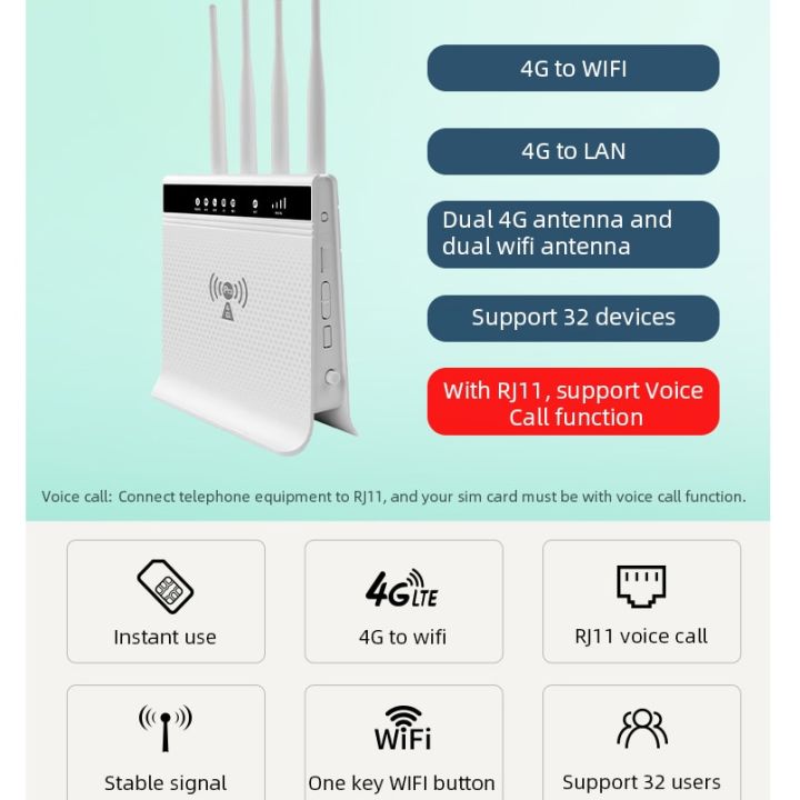 โทรศัพท์พื้นฐาน4gเราเตอร์อินเตอร์เน็ตไร้สายโทรศัพท์gsm-volte-4gโทรศัพท์บ้านwifiจุดร้อนโทรศัพท์โต๊ะโทรศัพท์พื้นฐานที่มีสล็อตซิม