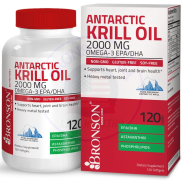Organic Krill Oil Omega 3 EPA DHA - 1000mg - 120 viên Mỹ - Bổ mắt, tim mạch