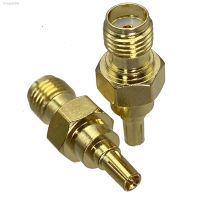 ஐ□✢  1Pcs Adapter CRC9 male plug to SMA female jack Wire Terminal RF connector straight gold plating