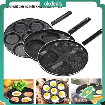 MLfire 4 Cup Egg Frying Pan Pancake Omelette Pan Cooker Non-stick