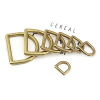 10pcs D Ring Solid Brass Rigging Saddle Pet Dog Collar Strap Webbing Harness Dee Ring Leather Craft Bag Luggage Hardware Bag Accessories