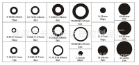 ยางโอริง 125 pcs O-Ring Assortment Nitrile Rubber