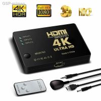 Yearmeo Interruptor Divisor Hdmi 3พอร์ต Uhd 4K 1080P Hub Ir Remoto Hdtv