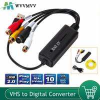 Wvvmvv VHS เพื่อเครื่องแปลงไฟล์ดิจิตอล USB 2.0ตัวแปลงวิดีโอการ์ดจับเสียง HDTV วีเอชเอสวีีซีอาร์ไปยังสนับสนุนชนะเครื่องแปลงไฟล์ดิจิตอล7/8/10