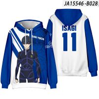 2022 Anime BLUE LOCK Cosplay Costume Hoodies 3D Printed Isagi Bachira Anime Sweatshirts Men Women Causal Tops Boys Girls Hoodie