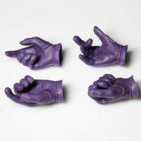 4PCSS Joker 16 Head FIGURE Palms Purple Gloves Hands clown gloves hand Support for 12 Inch Hot Toys Body DX11 DX01 Suit Set