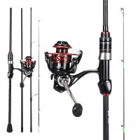 Sougayilang Spinning Fishing Rods and Reels 1.8/2.1M UltraLight Carbon Fiber Rod with EVA Handle Reel for Leisure Travel Fishing