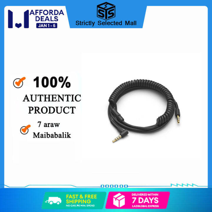 【4.4 Genuine Authorization】Strlctly Selected Mall Marshall Headphone Audio Cable Black Lazada PH