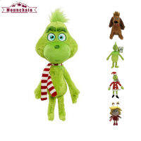 GrinchSanta Plushies การ์ตูนอะนิเมะตัวละครของเล่นตุ๊กตาตุ๊กตานุ่มยัดไส้ตุ๊กตาสำหรับของขวัญคริสต์มาสสำหรับเด็ก