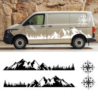 4ชิ้นล็อตรถสติกเกอร์ Motorhome Camper Van สำหรับ Volkswagen VW Transporter T4 T5 T6 Multivan Caravelle DIY Decals อุปกรณ์เสริม