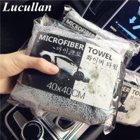 600GSM Lucullan 2ขนาด (Traveling Requisites},ผ้าขนหนูสองด้านซูเปอร์ซับไมโครไฟเบอร์บิดยาวผ้าเช็ดล้างรถแห้ง