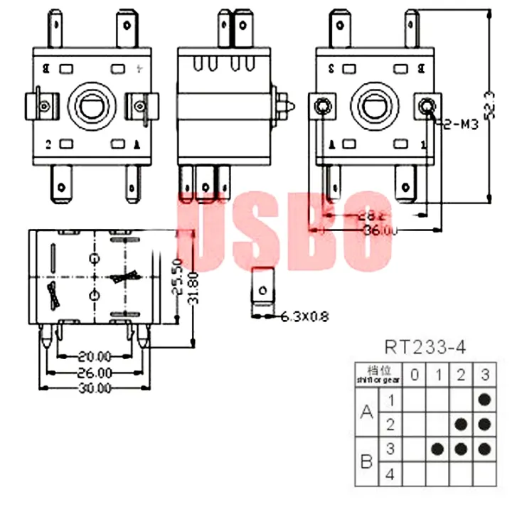 16a-3pin-5pin-ac-electric-heater-knob-switch-4gear-rotary-selector-thermostat-switch-for-filter-3gear-temperature-control-switch