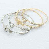 “：{+ 1 Pcs Simple Alloy Bracelets For Women Secure Name Female Heart Clasp Beads Charms Bracelet DIY Jewelry Making Jewelry Gift