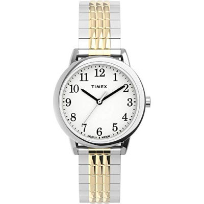 Timex Womens Easy Reader 30mm Perfect Fit Watch Two-Tone/White