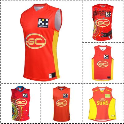 2020-2021-2022-2023 [hot]Gold Mens - Suns Jersey Size:S-XXXL Indigenous / Guernsey Coast / Home Rugby  Away