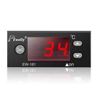 Ewelly ดิจิตอลความร้อนและเย็นโหมดรหัสผ่านล็อคควบคุมอุณหภูมิ EW-181F เทอร์โม