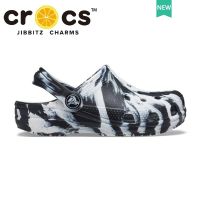 ▽☌ รองเท้า crocs แท้ Classic Marbled Clog รองเท้าหัวโตผู้ชาย ไม้กางเขน ลายหินอ่อน สไตล์คลาสสิก 10001