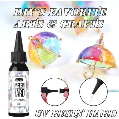 【CW】 10 50g UV Resin Hard Mold Glue Curing Activated Jewelry Making Adhesives