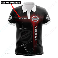 2023 NEW Style Summer Nissan Polo Shirt Casual Breathable T Shirt For Mens Clothes Anime 3D Printing Oversized T-Shirt Unisex Luxury Short SleeveNew product，Canbe customization high-quality