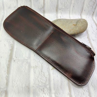 Blongk Zippered Ultra thin Belt Pack Leather Small Waist Bag Card &amp; ID Holder Mini Wallet Pouch Men Women LGHD-K Running Belt