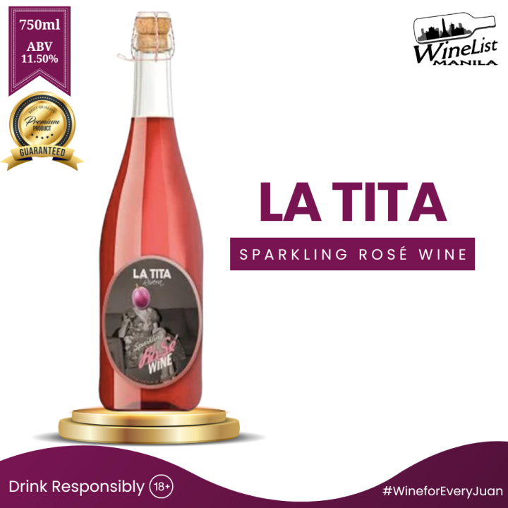 La Tita Sparkling Rose Wine Spanish Sparkling Rose Wine 750ml Lazada PH