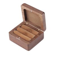 Portable Storage Box Solid Wood Square Ring Box Marriage Proposal Portable Storage Box