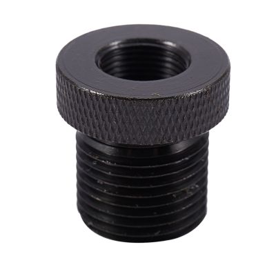1Pcs Automotive Car Oil Filter Threaded Adapter 1/2-28 To 3/4-16 Black