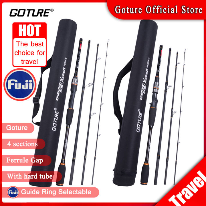 goture travel fishing rods 4pcs