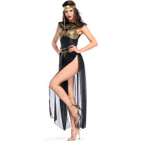 Umorden Carnival Party Halloween Egyptian Cleopatra Costume Women Adult Egypt Queen Cosplay Costumes Sexy Golden Fancy Dress
