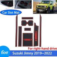 แผ่นกันลื่นในช่องประตู UTV ช่วยขับขวาสำหรับ Suzuki Jimny JB64W JB74W 2019 2020 2021 2022ตกแต่งภายในรถเสื่อกันพรมเช็ดเท้าหน้าประตู