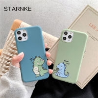 Couples Cartoon Dinosaur Phone Case For Apple 6 6s 7 8 Plus X XR XS 11 12 13 Pro Max Mini SE 2020 Soft Silicone Cover