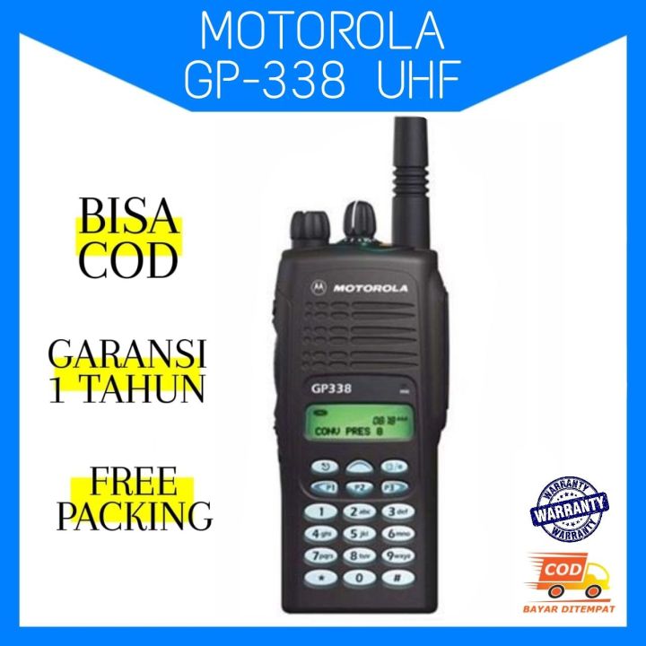 HT Motorola GP338 single band (UHF) Garansi 1 Tahun / Radio HT