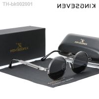 ㍿❁№ KINGSEVEN High Quality Gothic Steampunk Sunglasses Polarized Men Women Brand Designer Vintage Round Metal Frame Sun Glasses