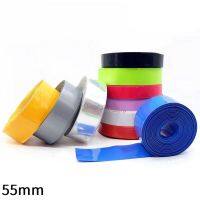 PVC Heat Shrink Tube 55mm Width Blue Multicolor Shrinkable Cable Sleeve Sheath Pack Cover for 18650 Lithium Battery Film Wrap