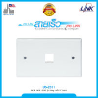 LINK US-2311 SHINY FACE PLATE 1 / 2 / 3 PORT / 1 / 2 PORT with shutter / Mount Box 1 / 2 Port / WALL BOX 2 X 4"