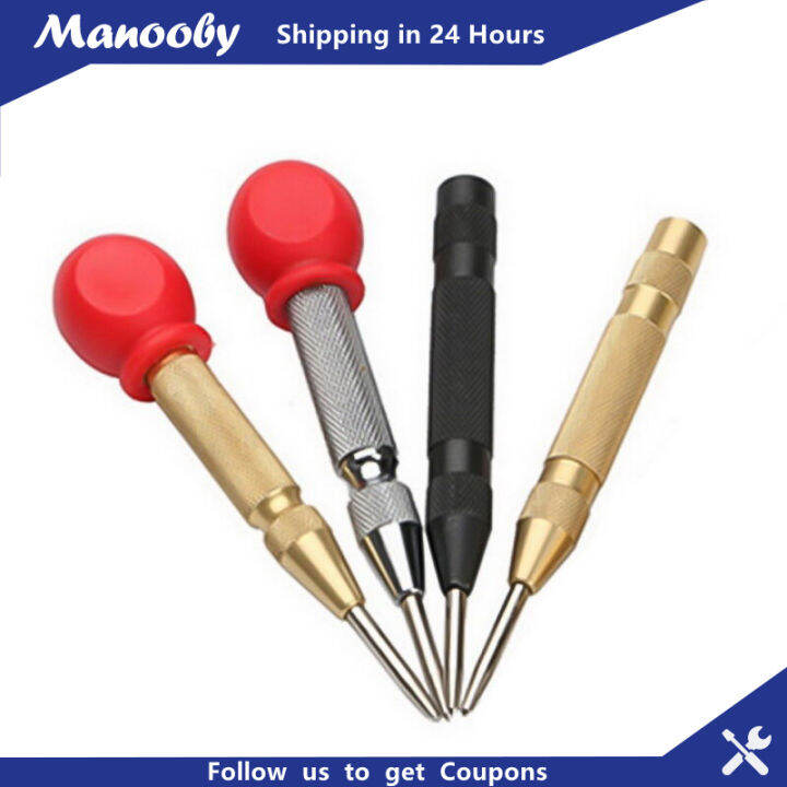 Manooby Center Punch Tool HSS Center Hole Punch Hand Tool for Window