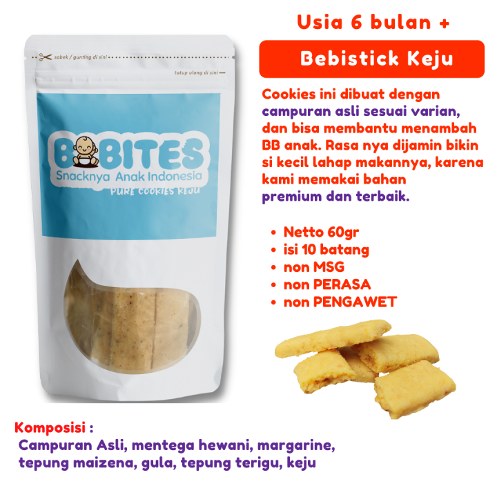 [H1] Bebioats Keju Pouch 60gr Biskuit Snack Cemilan Camilan Makanan